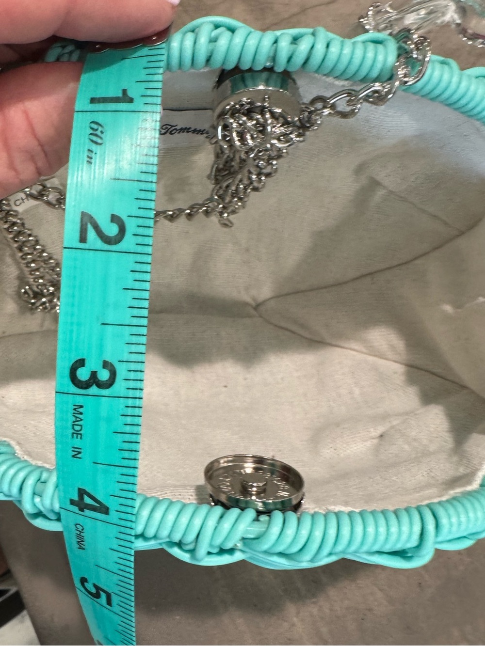 Tommy Bahama teal Woven Fish-Shaped bag:crossbody,handle or clutch!🐠versatile! - Picture 14 of 14